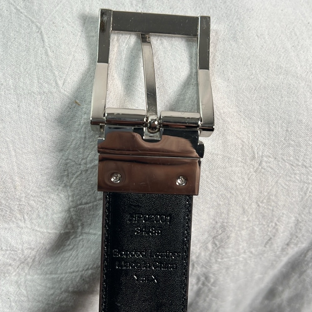 Perry Ellis Reversible - Brown & Black 34”-35” Bonded Leather Belt -